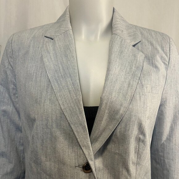 ALFRED Sung Grey Blazer Long Sleeves Size Medium Woman - Picture 3 of 9